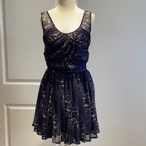 Top shop animal prints chiffon rouched dress